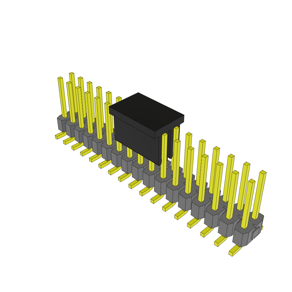Samtec-TSM-117-02-F-DV-P-TR Steckverbinderleisten und Leiterplattenbuchsen Conn Unshrouded Header HDR 34 POS 2.54mm Solder ST Top Entry SMD T/R