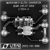 Analog Devices-DC088A Energiemanagement, Entwicklungsplatinen und -kits LT1304CS8-5, DC/DC Converter, 2-3 Cell to 5V @ 200mA
