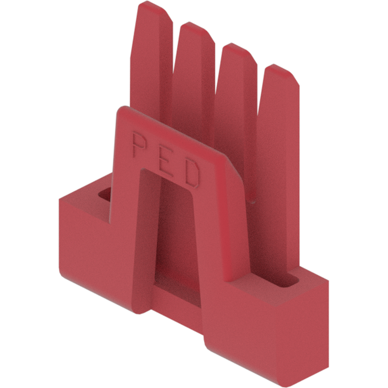 Delphi-12059160 Steckverbinderzubehör Lock Secondary TPA MIC/P 4 Red