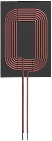 Abracon-AWCCA-RX483205-103 Wireless Charging Coils Wireless Charging Coil Receiver 14.5uH 10% 100KHz 0.14OhmDCR 60Q-Factor Through Hole