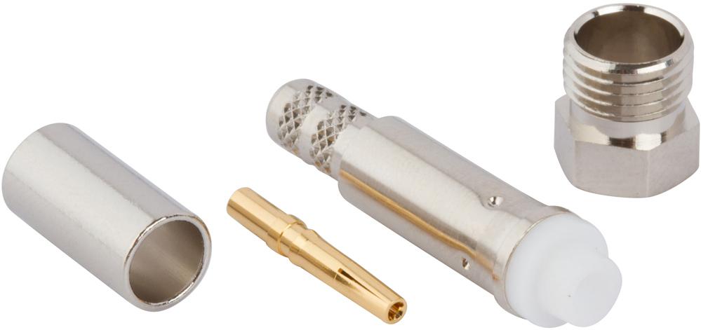 Amphenol RF-081-160 RF-Steckverbinder Conn FME 0Hz to 1GHz 50Ohm Crimp ST Cable Mount RCP Gold