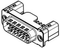 Molex-173109-2476 D-超小型连接器 Fct Standard Density D Sub Connector, Male, Right Angle, Surface Mount, 3.70mm Contact Height, 500 Mating Cycles, Diecast Bracket, 25 Circuits