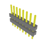 Conn Board Stacker HDR 8 POS 2.54mm Solder ST Thru-Hole Bulk