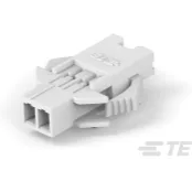 TE Connectivity-1969590-2 分立接线罩连接器 Conn Housing RCP 2 POS 2.5mm Crimp ST Panel Mount White Bag