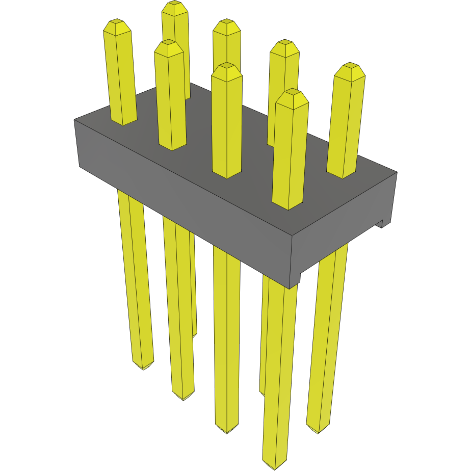 Samtec-MTMM-104-08-G-D-110 Piastre connettori e prese PCB Conn Unshrouded Header HDR 8 POS 2mm Solder ST Top Entry Thru-Hole Bulk