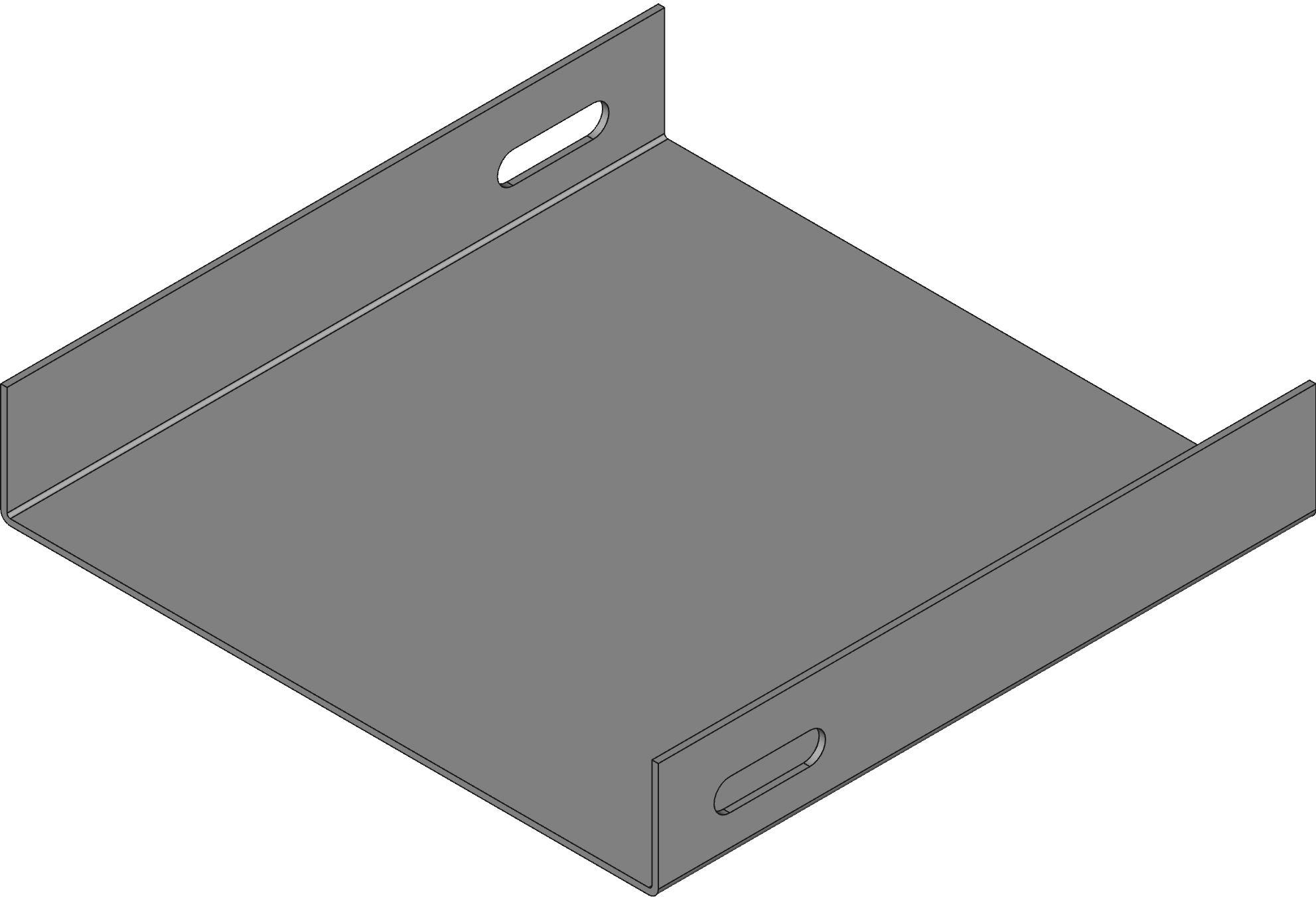 Hammond Manufacturing-CWCP6 Kabelzubehör Wiring Ducts Closing Plate Square Screw Steel Gray