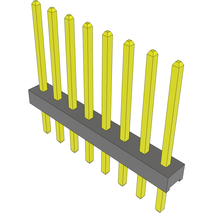 Samtec-MTMM-108-09-L-S-335 Steckverbinderleisten und Leiterplattenbuchsen Conn Unshrouded Header HDR 8 POS 2mm Solder ST Top Entry Thru-Hole Bulk