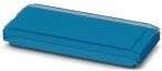 PHOENIX CONTACT-1076903 null DIN Rail Housing, Upper Part, With Transparent Hinged Cover, Width 50 mm, Height 122 mm, Depth 12 mm, Color Blue (5015)
