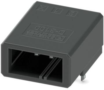 PHOENIX CONTACT-1339699 连接器插头及 PCB 插座 Conn Shrouded Header (4 Sides) HDR 2 POS 3.81mm Solder RA Side Entry Thru-Hole Cardboard