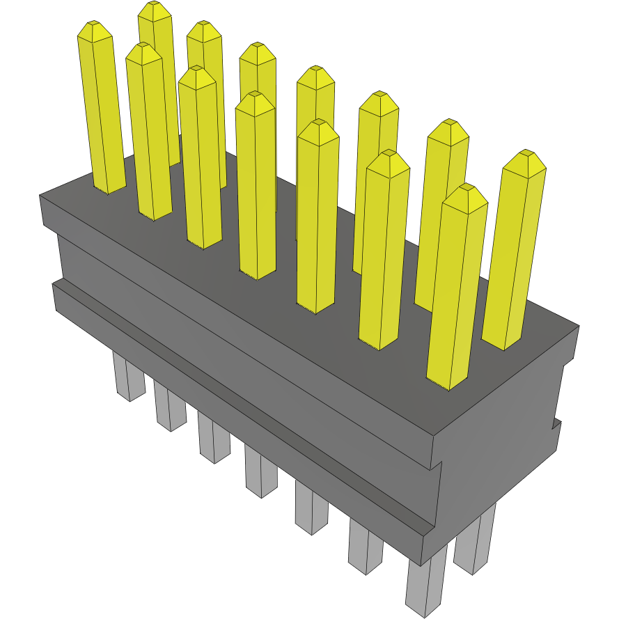 Samtec-FTSH-107-01-LM-D Steckverbinderleisten und Leiterplattenbuchsen Conn Unshrouded Header HDR 14 POS 1.27mm Solder ST Top Entry Thru-Hole Tube