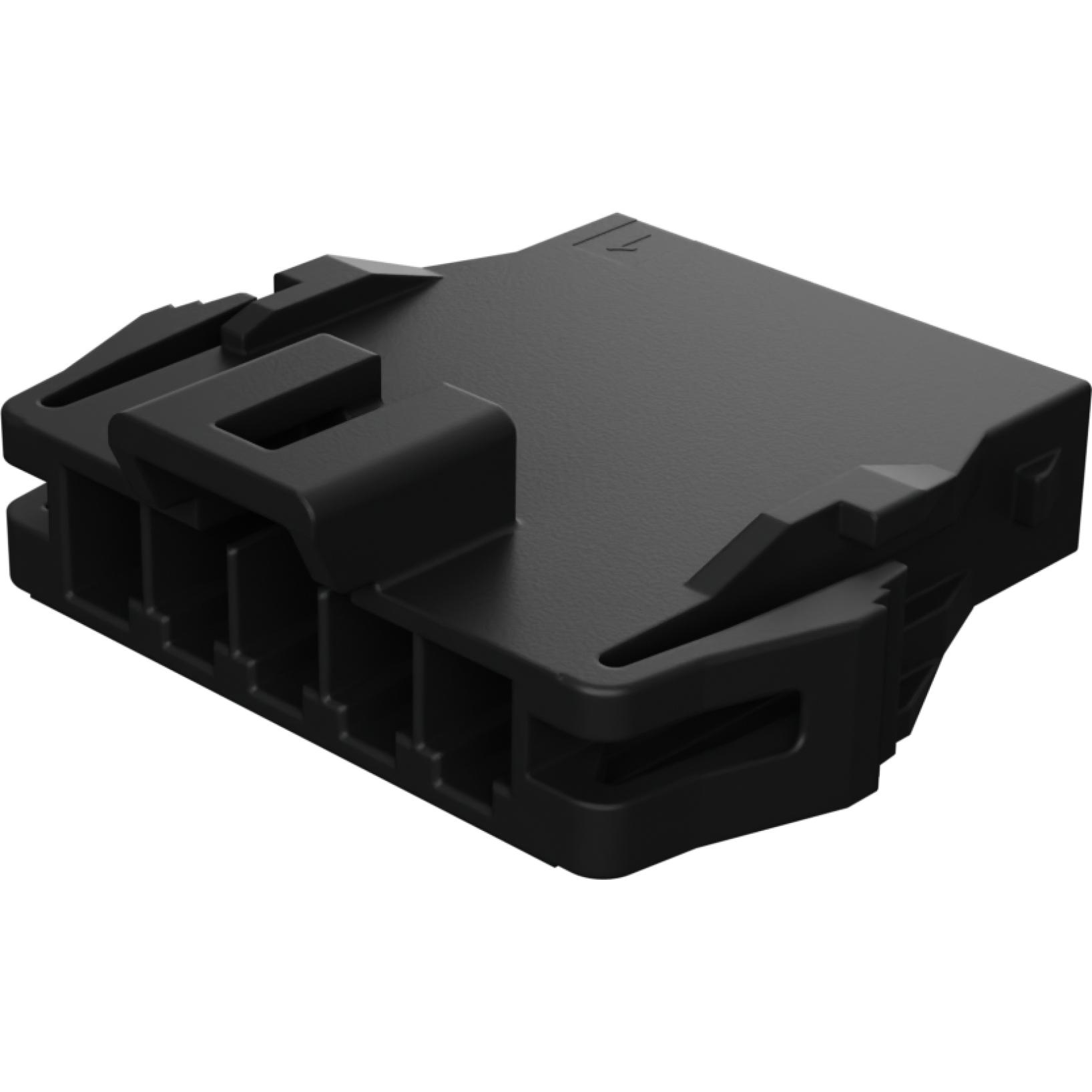 Molex-2025693105 Einzeladersteckverbinder, Gehäuse Conn Housing PL 5Power POS 3.5mm Crimp ST Panel Mount Black Ultra-Fit Bag