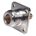 Conn Type N-SMA Adapter 0Hz to 18GHz 50Ohm ST Flange Mount F/F Gold Single