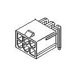 Conn Wire to Board HDR 6 POS 4.2mm Solder RA Side Entry Thru-Hole Mini-Fit Jr. Bag