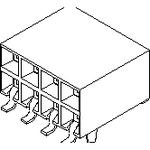 Conn Socket Strip RCP 10 POS 2.54mm Solder RA Side Entry SMD C-Grid Tube