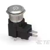 TE Connectivity-AVH19LSFP3121604 Switch Push Button Switch Push Button ON ON SPDT Flush Round Button 16A 125VAC Locking Panel Mount Quick Connect Loose