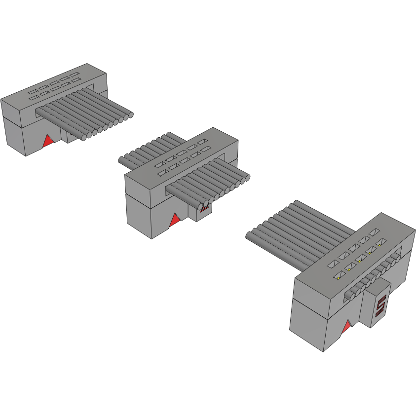 Samtec-FFSD-05-D-38.00-01-N-D07 Flachband Kabelbaugruppen Cable Assembly 0.965m 30AWG 1.27mm 10 to (10/10) POS IDC Connector to 2(IDC Connector) F-F TIGER EYE™ Bulk