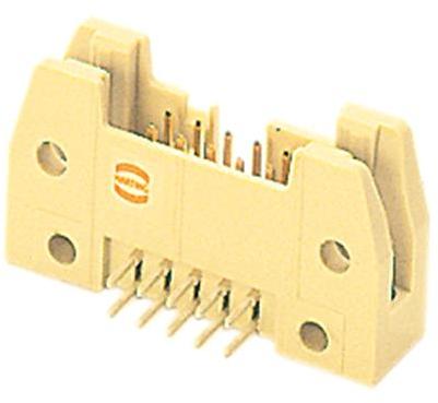 HARTING-09195206923 Steckverbinderleisten und Leiterplattenbuchsen Conn Shrouded Header (4 Sides) HDR 20 POS 2.54mm Solder RA Side Entry Thru-Hole Carton