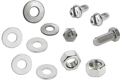 Panduit-HDW1/4-KT null Stainless Steel Mounting Hardware for Busbar and Rack or Cabinet