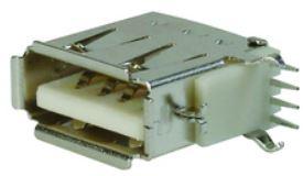 Assmann WSW components, Inc-A-USB A-E/LP Connector USB Conn USB 2.0 Type A RCP 4 POS 1.4mm Solder RA Thru-Hole 4 Terminal 1 Port