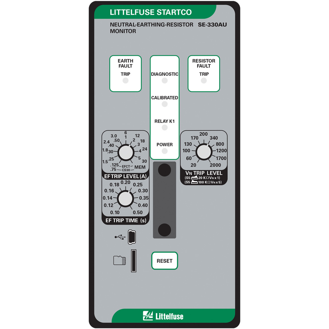 Littelfuse-SE-330AU-24-00 继电器其他 Electromechanical Relay 48VDC SPST-NO/SPST-NO/DPDT( (98mm 132mm 213mm)) Panel Protection Relay
