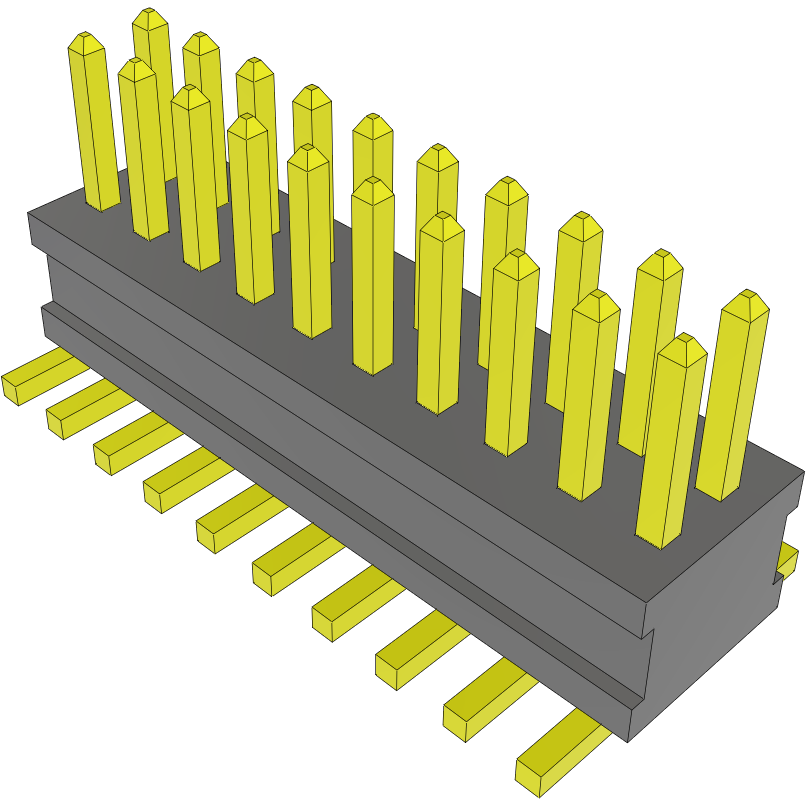 Samtec-FTSH-110-01-H-DV Steckverbinderleisten und Leiterplattenbuchsen Conn Unshrouded Header HDR 20 POS 1.27mm Solder ST Top Entry SMD TIGER CLAW™ Tube