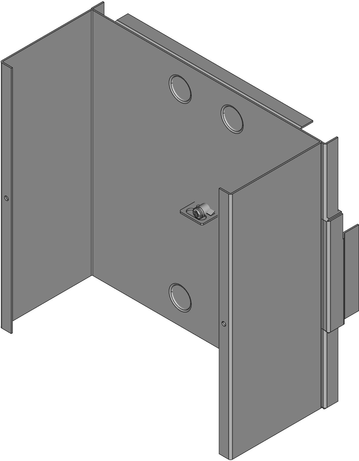 Hammond Manufacturing-C3R10104SCNKO 箱、罩及架 Gray Steel Wall Mount Junction Box