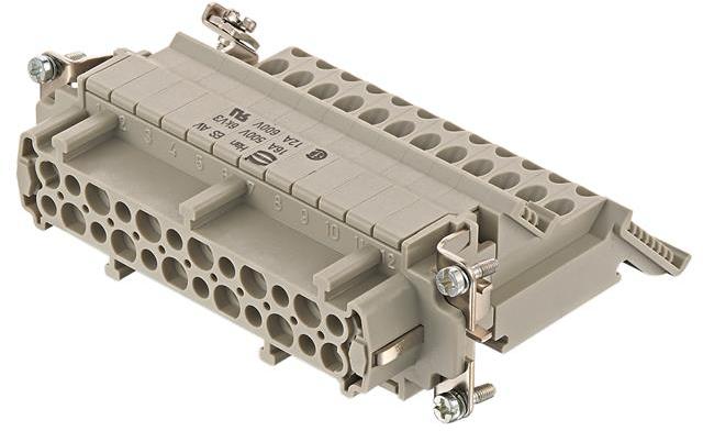 HARTING-09330244729 Steckverbinder, Klemmenblöcke HAN 24ES-AV-F TERMINAL BLOCK CONNECTOR LEFT