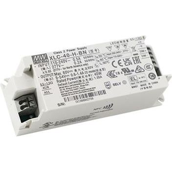 Mean Well Enterprises-XLC-40-24 LED 电源 AC/DC LED Power Supply 40.8W Single 4-Pin