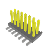 Conn Unshrouded Header HDR 14 POS 1.27mm Solder ST Top Entry SMD Tube