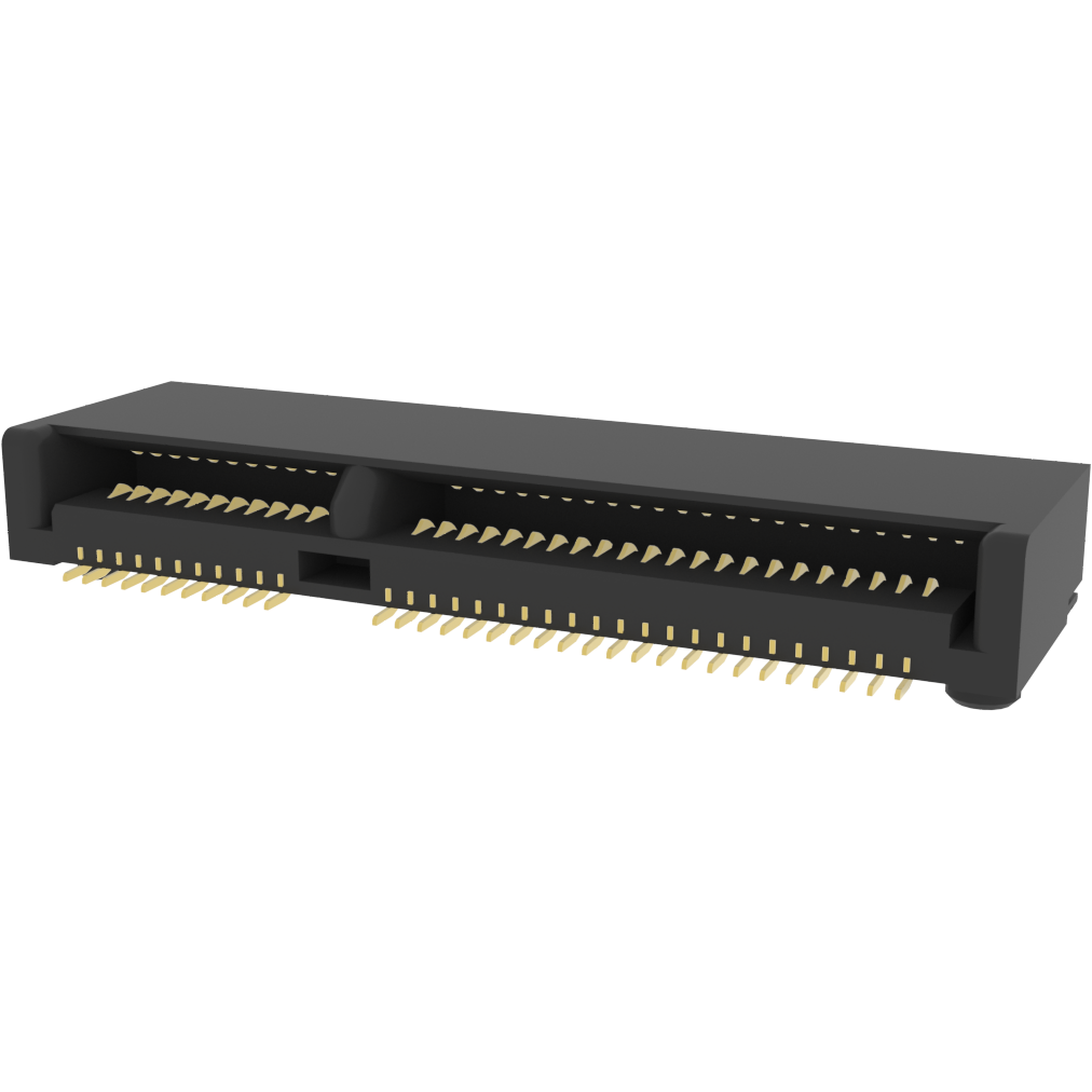 Amphenol Communications Solutions-10128788-001RLF Steckverbinder, Kartenrand PCIe M.2, Storage and Server Connector, H3.20mm, Key E, Gold Flash Plating, 0.50mm Pitch