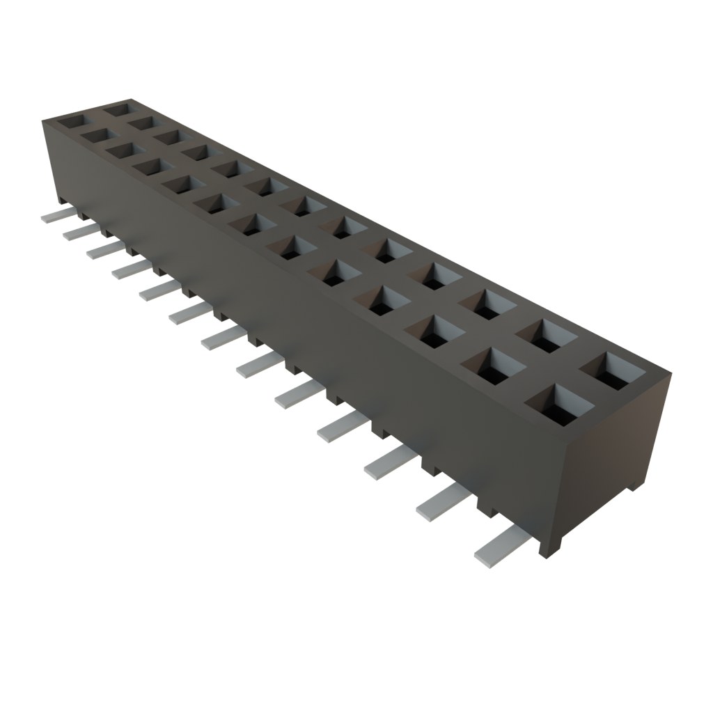 Samtec-SMM-113-02-F-D Piastre connettori e prese PCB Conn Socket Strip SKT 26 POS 2mm Solder ST Top Entry SMD TIGER EYE™ Tube