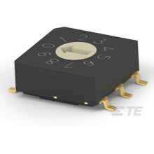 TE Connectivity-MRSSV1DC10SMGWT Commutateur rotatif Rotary Switch, MR Series