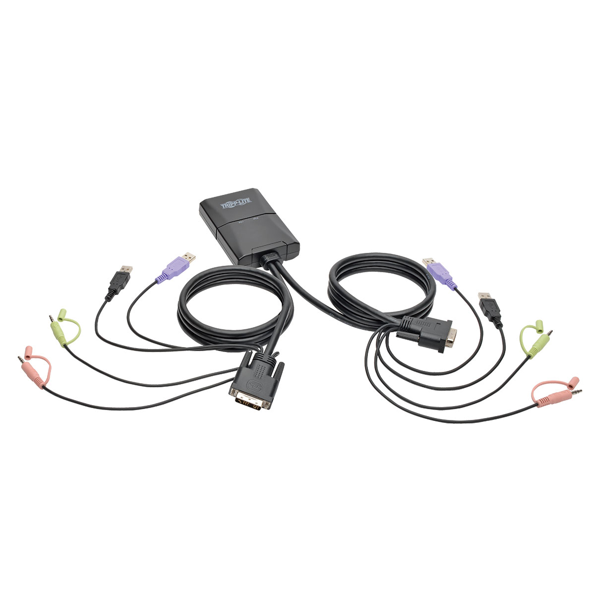 Eaton-B032-DUA2 Comunicación, misceláneas KVM Switch with Audio, Cables and USB Peripheral Sharing