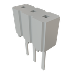 Conn Socket Strip SKT 3 POS 2.54mm Solder ST Top Entry Thru-Hole Bulk