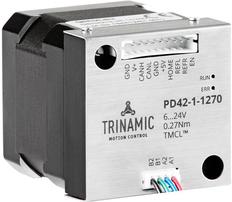 Analog Devices-PD42-1-1270-TMCL 步进电机 Stepper Motors Hybrid Bipolar Square 2V 1A 1Ohm 35g.cm² 0.22 1.8° 1Shaft