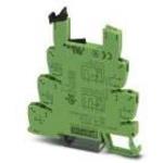 PHOENIX CONTACT-2967167 Relaissockel 6.2 mm PLC basic terminal block with spring-cage connection, without relay or solid-state relay, for mounting on DIN rail NS 35/7,5, 1 PDT, input voltage 120 V AC/DC