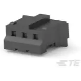 TE Connectivity-6-440129-3 Einzeladersteckverbinder, Gehäuse Conn Housing RCP 3 POS 2mm Crimp ST Cable Mount Black Bag/Carton