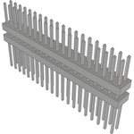 Conn Board Stacker HDR 40 POS 2mm Solder ST Top Entry Thru-Hole Bulk