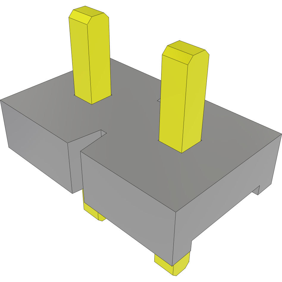 Samtec-HPM-02-05-T-S Connector Headers and PCB Receptacles Conn Unshrouded Header HDR 2 POS 5.08mm Solder ST Thru-Hole Bulk