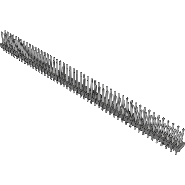 Samtec-HTSW-150-14-T-D Steckverbinderleisten und Leiterplattenbuchsen Conn Unshrouded Header HDR 100 POS 2.54mm Solder ST Top Entry Thru-Hole Bulk