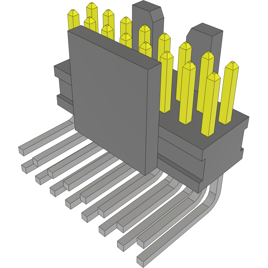 Samtec-FTSH-108-01-F-D-RA-K Steckverbinderleisten und Leiterplattenbuchsen Conn Unshrouded Header HDR 16 POS 1.27mm Solder RA Side Entry Thru-Hole Tube