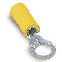 Thomas & Betts-RC337 Terminales del conductor Ring Tongue Terminal 10-12AWG Electrolytic Copper Yellow 24.63mm Electro Tin