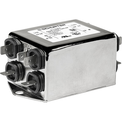 SCHURTER-3-110-819 Power Line Filters 1-stage filter for 3-phase systems with neutral conductor