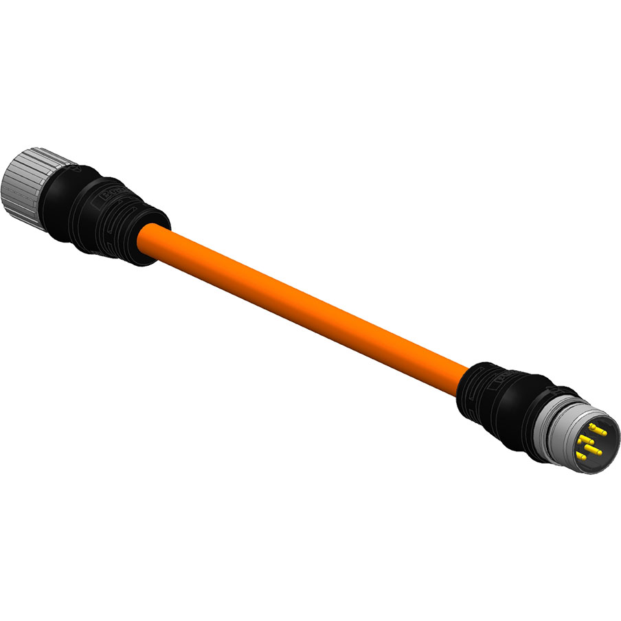 Molex-1204800590 null Brad M23 Double Ended Cordset 8 Poles Male (Straight) to Female (Straight) 19/16 AWG WSOR Cable 3.0m (9.84ft) Length