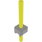 Conn Unshrouded Header HDR 1 POS Solder ST Top Entry Thru-Hole Bulk