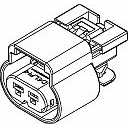 Delphi-15326677 Einzeladersteckverbinder, Gehäuse Conn Housing RCP 2 POS Crimp ST Cable Mount Black