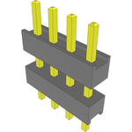 Conn Board Stacker HDR 4 POS 2.54mm Solder ST Top Entry Thru-Hole Bulk