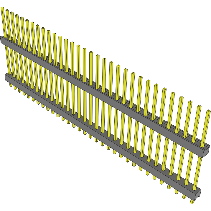 Samtec-DW-32-13-S-S-700 Steckverbinderleisten und Leiterplattenbuchsen Conn Board Stacker HDR 32 POS 2.54mm Solder ST Top Entry Thru-Hole Bulk