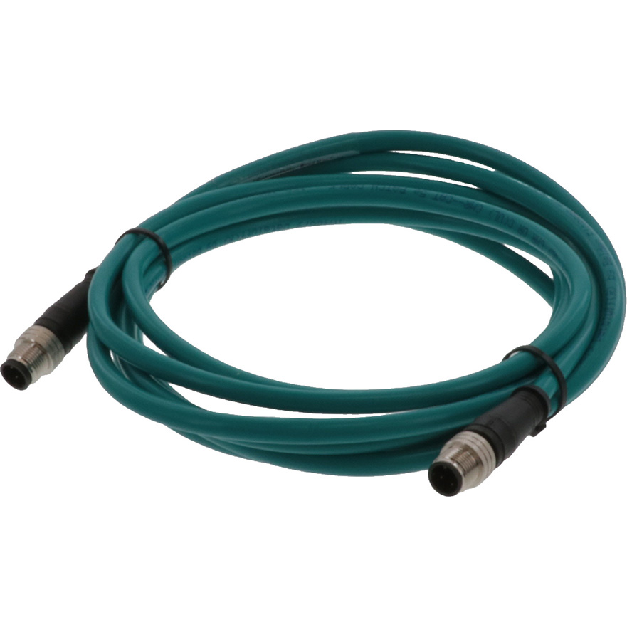 Molex-E11A06002M080 null Cable Assembly Circular 8m 24AWG M12 Circular to M12 Circular 4 to 4 Straight to Straight