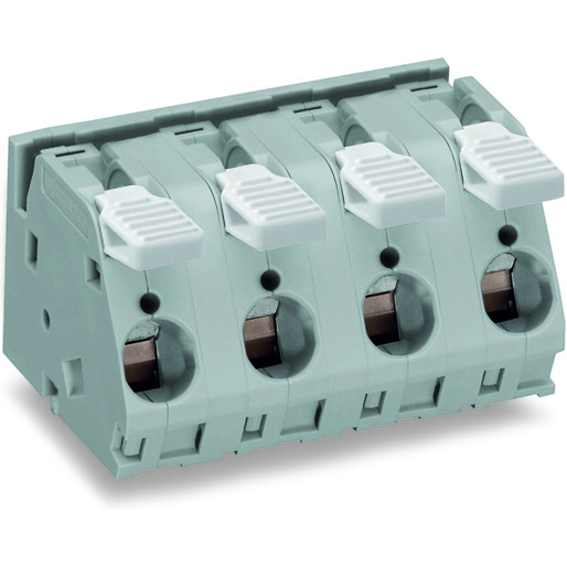 WAGO-2716-257 Connector Terminal Blocks PCB Terminal Block, operating lever, 16 mm2, Pin spacing 15 mm, 7-pole, Cage Clamp , commoning option